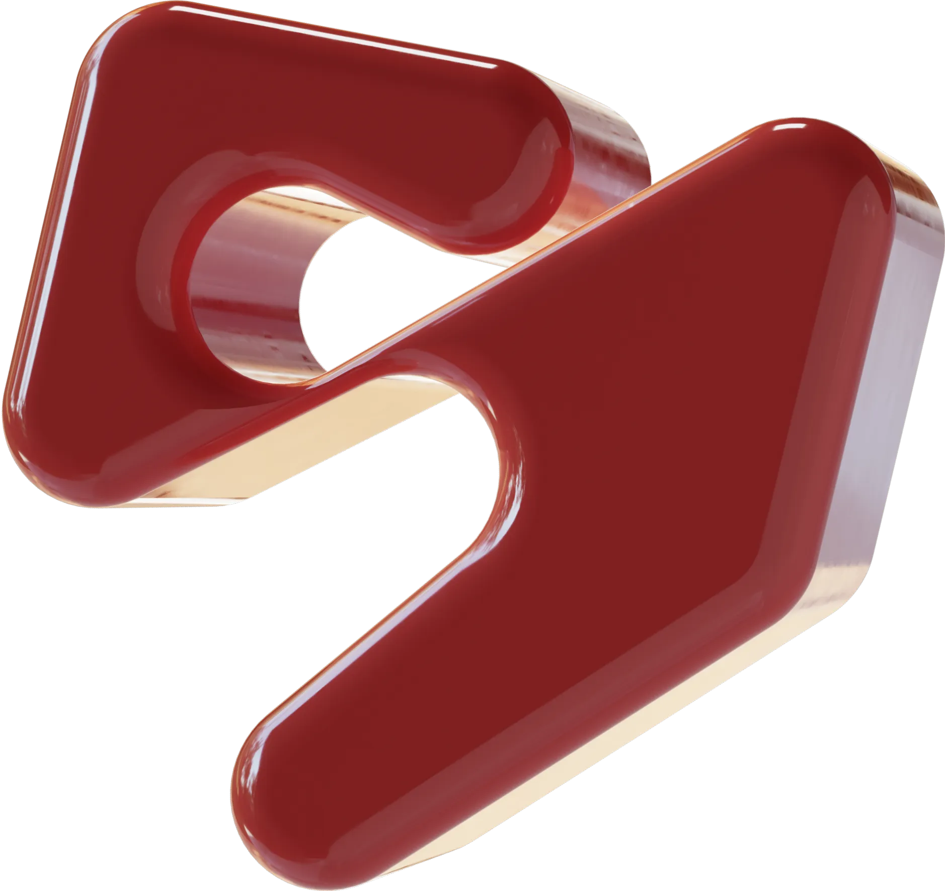 Floating S letter part of branding